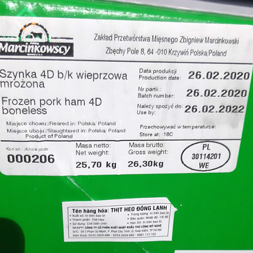 Nạc Đùi Lợn Ba Lan